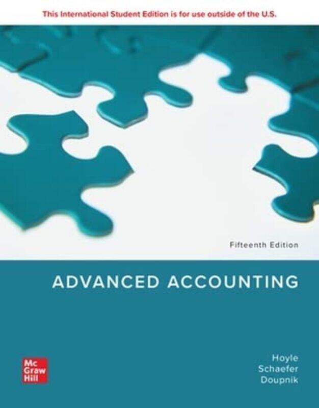 

Advanced Accounting ISE by Joe Ben HoyleThomas SchaeferTimothy Doupnik-Paperback