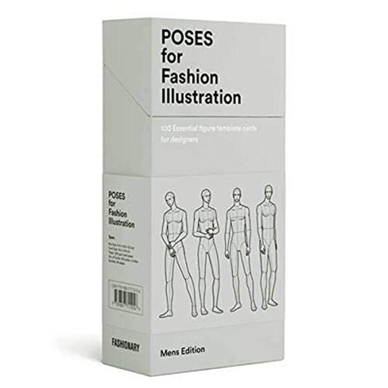 Poses for Fashion Illustration - Mens (Card Box) , Paperback by Fashionary International Limited