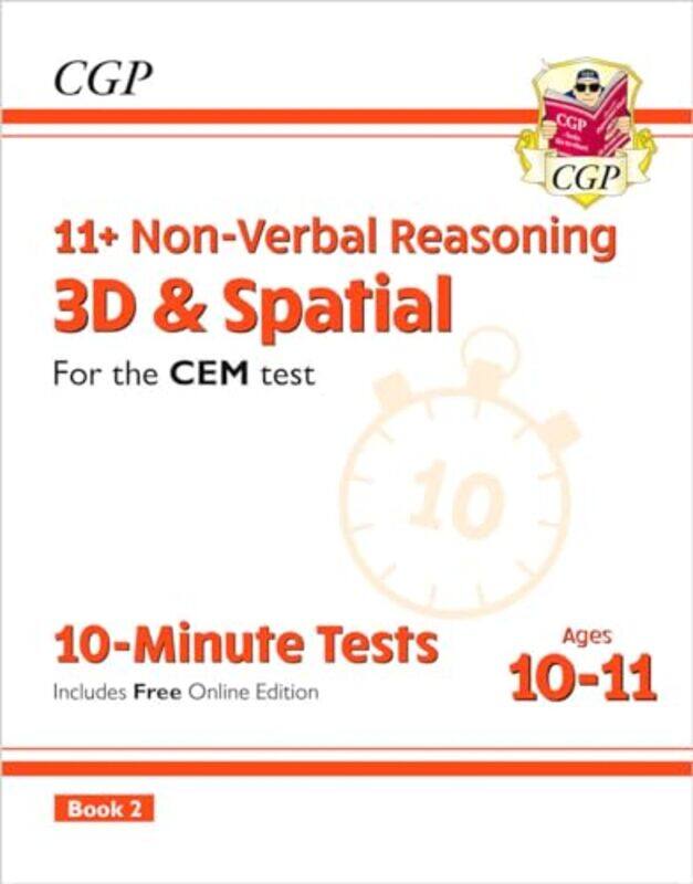 

11 Cem 10Minute Tests Nonverbal Reasoning 3D And Spatial Ages 1011 Book 2 With Online Ed by Books, Cgp - Books, Cgp - Paperback