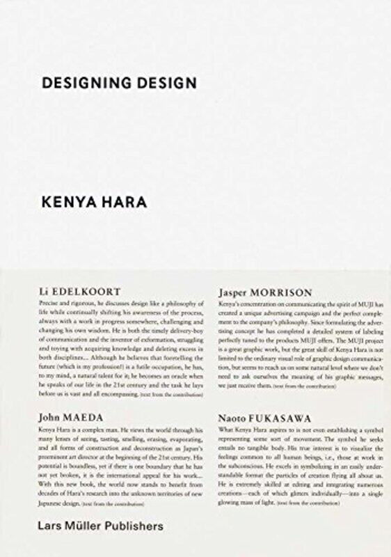 

Kenya Hara Designing Design By Kenya Hara Paperback