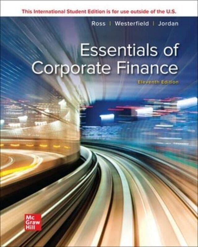 

ISE Essentials of Corporate Finance