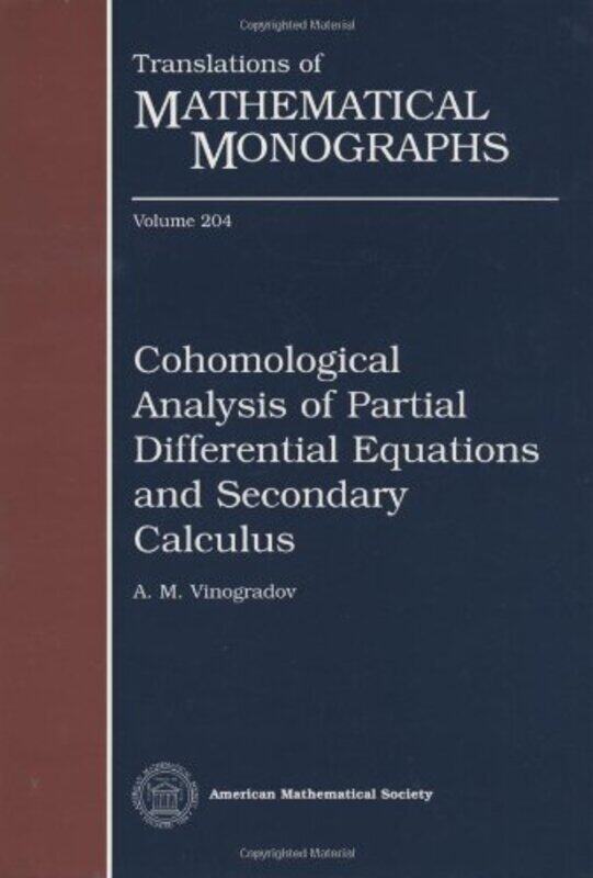 

Cohomological Analysis of Partial Differential Equations and Secondary Calculus by Sandie University of South Wales UK Taylor-Hardcover