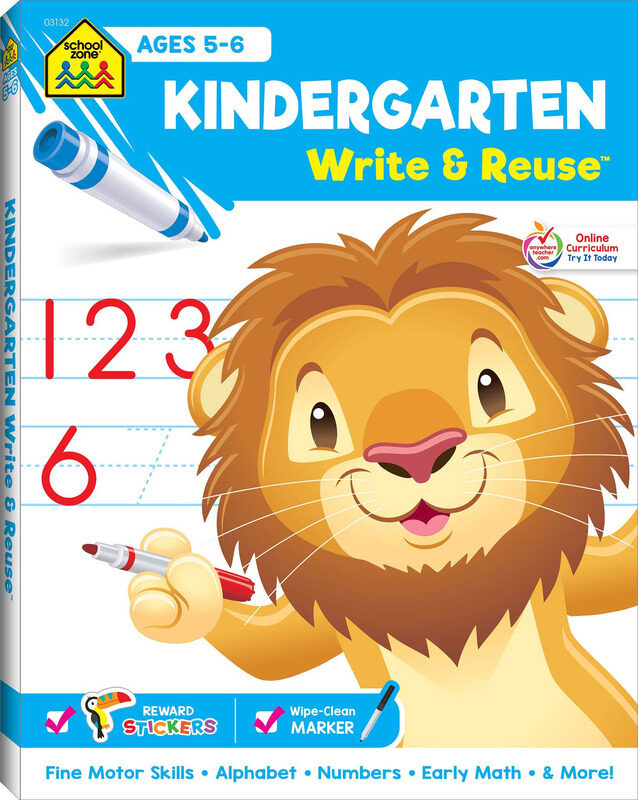 

Kindergarten Ages 5-6, Spiral Bound Book, By: School Zone