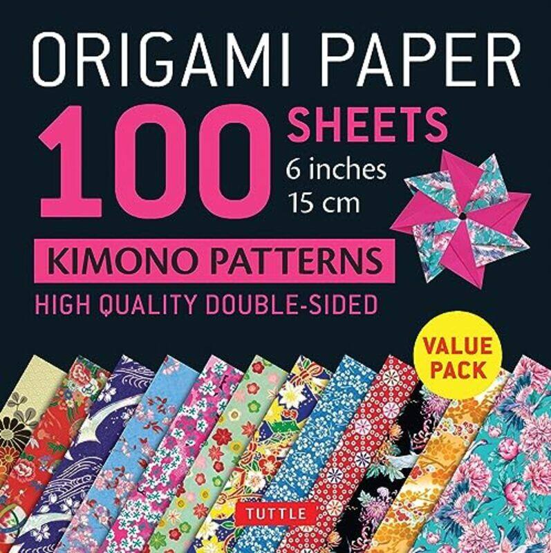 

Origami Paper 100 Sheets Kimono Patterns 6 15 Cm Doublesided Origami Sheets Printed With 12 Dif By Tuttle Publishing Paperback