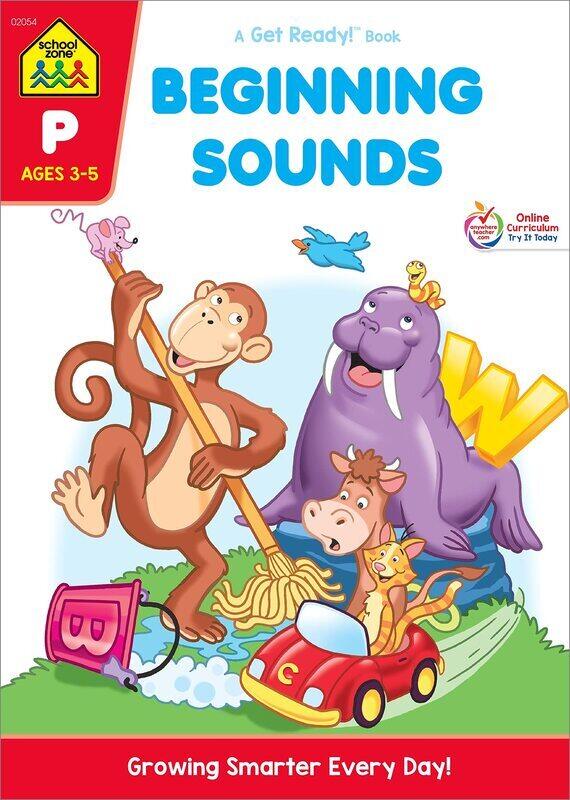 

School Zone Pre Beginning Sounds Wkbk, Paperback Book, By: Barbara Gregorich