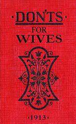 Donts for Wives by Blanche Ebbutt-Hardcover