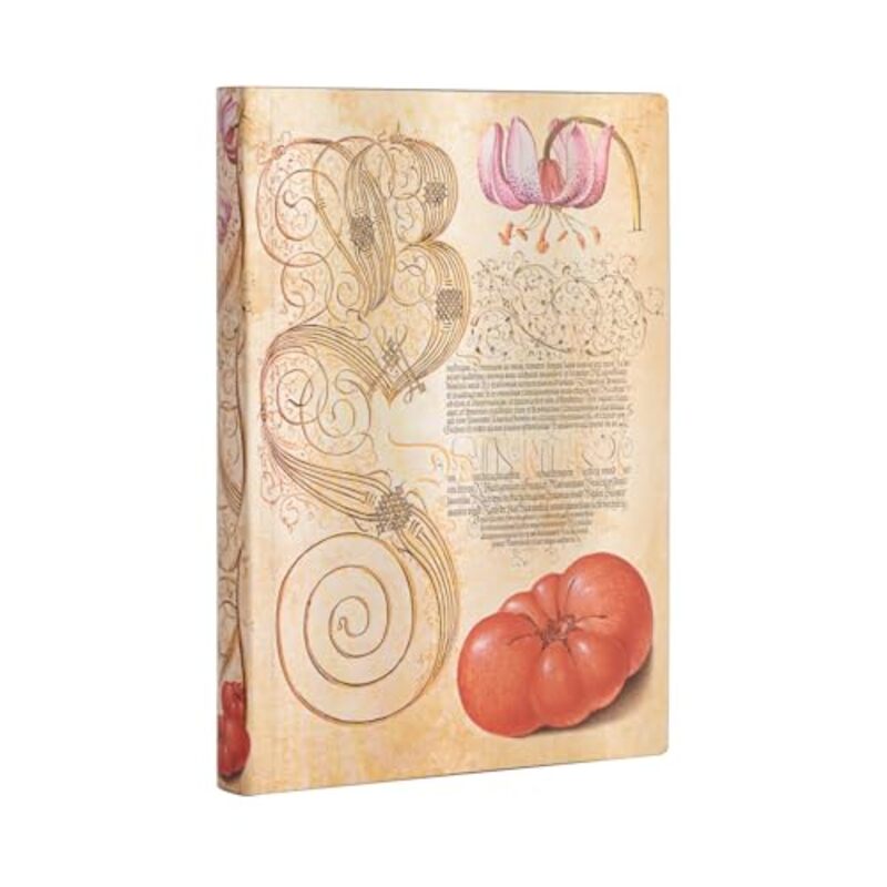 Lily and Tomato Mira Botanica Midi Unlined Journal by Paperblanks-Hardcover