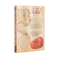 Lily and Tomato Mira Botanica Midi Unlined Journal by Paperblanks-Hardcover