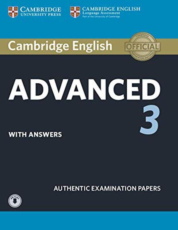 

Cambridge English Advanced 3 Students Book With Answers-Paperback