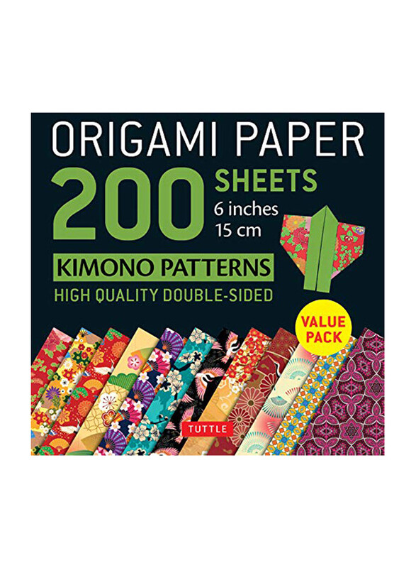 

Origami Paper 200 Sheets Kimono Patterns, Loose Leaf Book, By: Tuttle