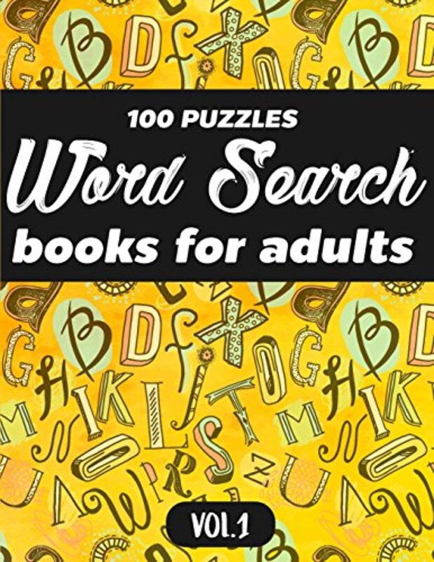 Word Search Books for Adults: 100 Puzzles Word Search (Large Print) - Activity Book for Adults - Vol,Paperback,By:MS Word Search for Adults