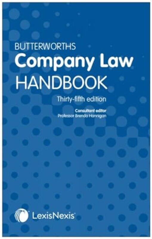 

Butterworths Company Law Handbook by Brenda Hannigan-Paperback