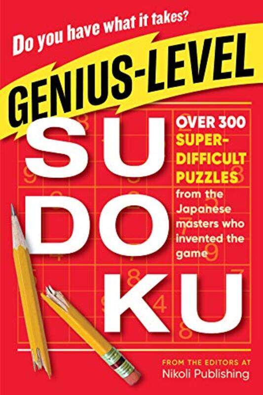 

Geniuslevel Sudoku By Nikoli Publishing Paperback