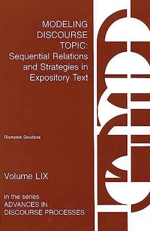 

Modeling Discourse Topic by Susan B Bastable-Paperback