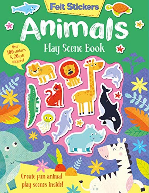 Felt Stickers Animals Play Scene Book by Schofield  SimsCarol Matchett-Paperback