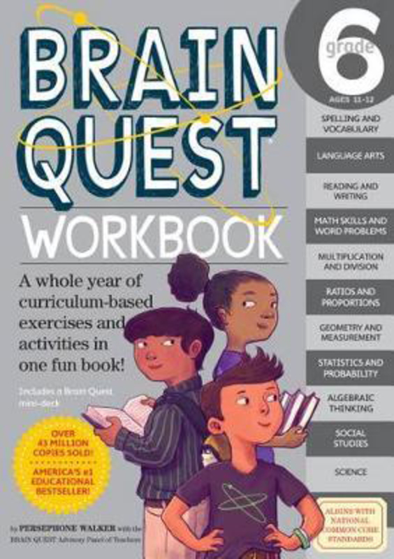 Brain Quest Workbook Grade 6, Paperback Book, By: Persephone Walker