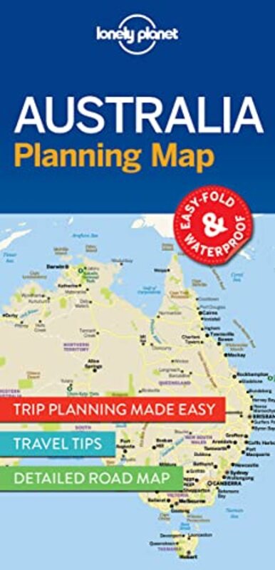 Lonely Planet Australia Planning Map,Paperback by Lonely Planet