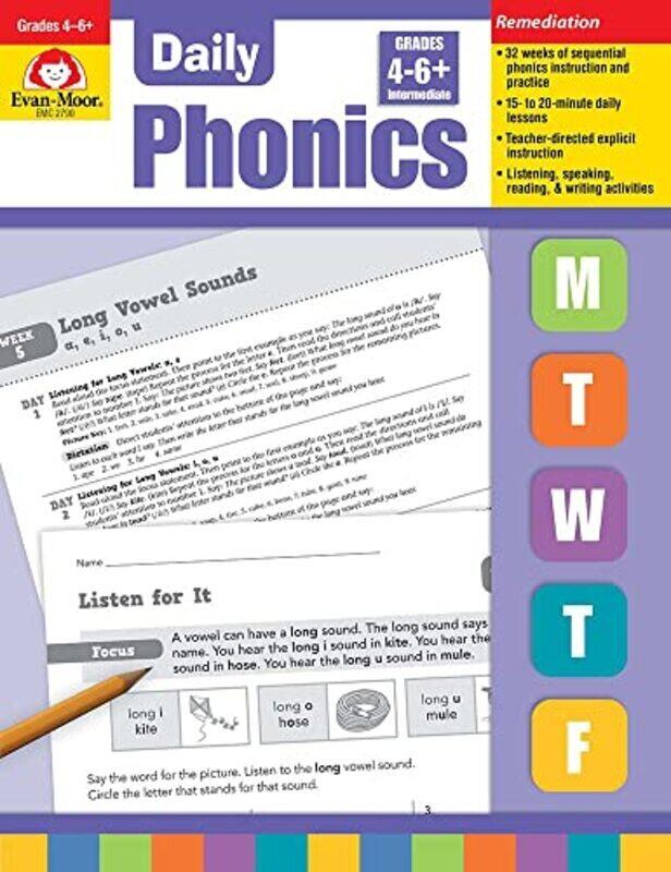 

Daily Phonics Grade 4-6+ , Paperback by Evan-Moor Educational Publishers