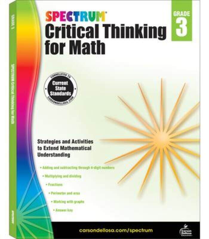 

Spectrum Critical Thinking for Math, Grade 3,Paperback,BySpectrum