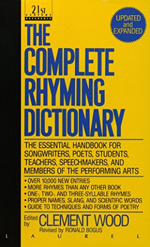 The Complete Rhyming Dictionary: Updated and Expanded , Paperback by Wood, Clement