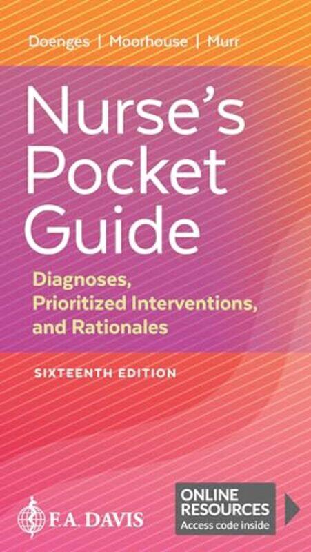 

Nurses Pocket Guide by Marilynn E DoengesMary Frances MoorhouseAlice C MurrFA Davis Company-Paperback