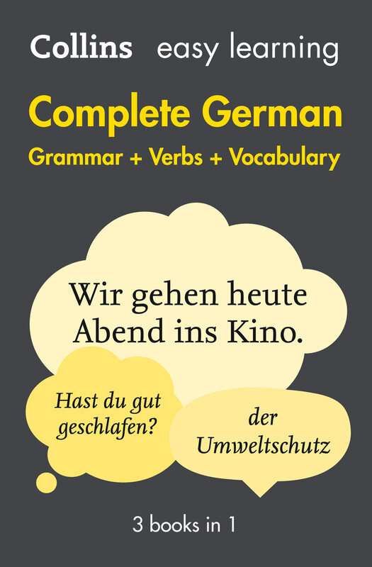 

Easy Learning German Complete Grammar, Verbs and Vocabulary (3 books in 1), Paperback Book, By: Collins Dictionaries