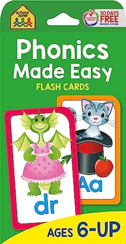 School Zone Phonics Made Easy Flash Cards Paperback by Zone, School