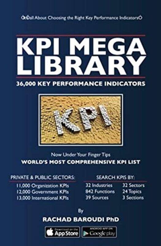 

Kpi Mega Library: 36,000 Key Performance Indicators,Paperback by Baroudi Phd, Rachad