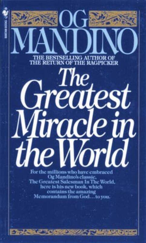 

Greatest Miracle In The World By Mandino Og - Paperback