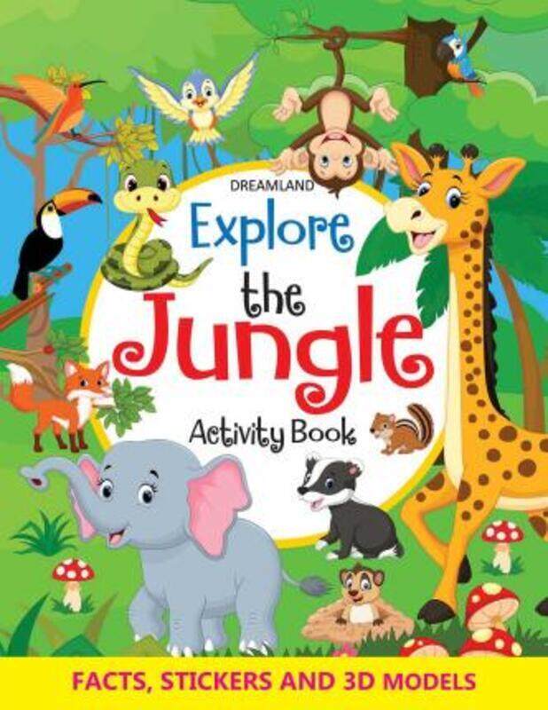

Explore the Jungle Activity Book with Stickers and 3D Models