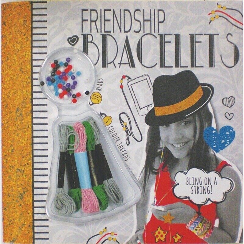 

Friendship Bracelets (Craft Kit with 50 Beads and 5 Coloured Threads!), Hardcover Book, By: Parragon Books