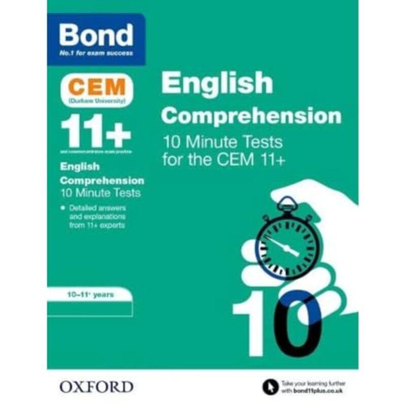 

Bond 11 CEM English Comprehension 10 Minute Tests Ready for the 2024 exam by Rabbi Daniel Cascadian Business Institute LapinSusan Lapin-Paperback