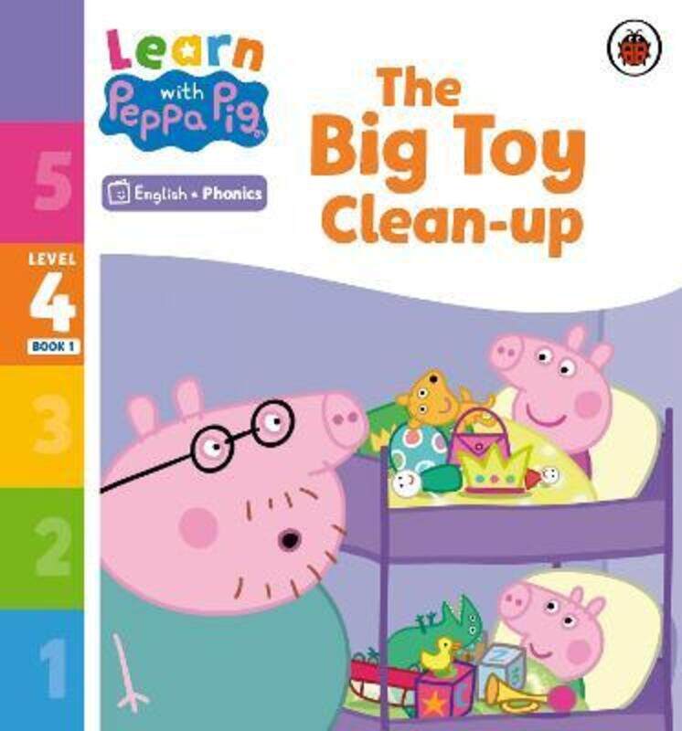 

Learn with Peppa Phonics Level 4 Book 1 - The Big Toy Clean-up (Phonics Reader)