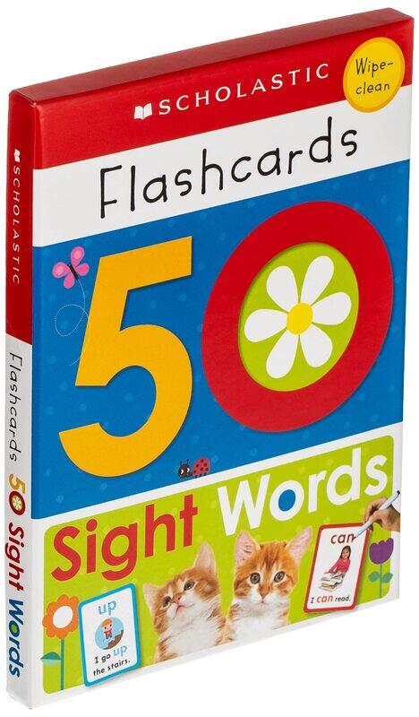 

Flashcards - 50 Sight Words (Scholastic Early Learners), Hardcover Book, By: Scholastic