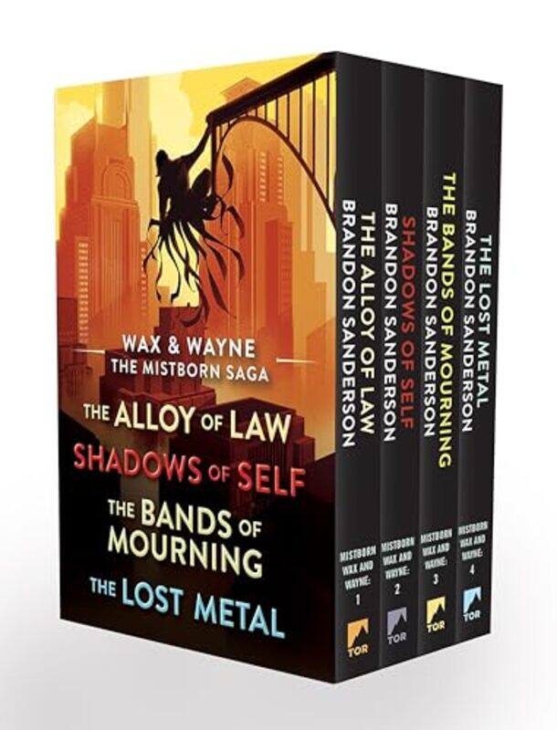

Wax And Wayne The Mistborn Saga Boxed Set Alloy Of Law Shadows Of Self Bands Of Mourning And Th by Sanderson, Brandon - Paperback