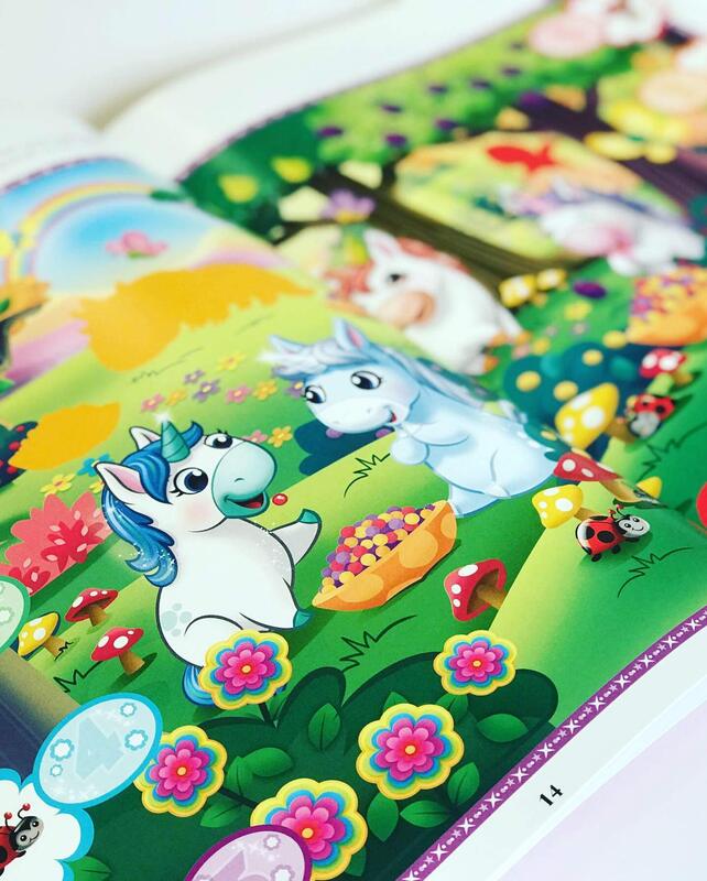 Unicorns & Friends Sticker Book Treasury, Paperback Book, By: Phidal Publishing Inc.