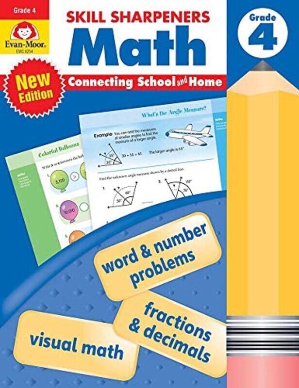 

Skill Sharpeners: Math, Grade 4 , Paperback by Evan-Moor Corporation