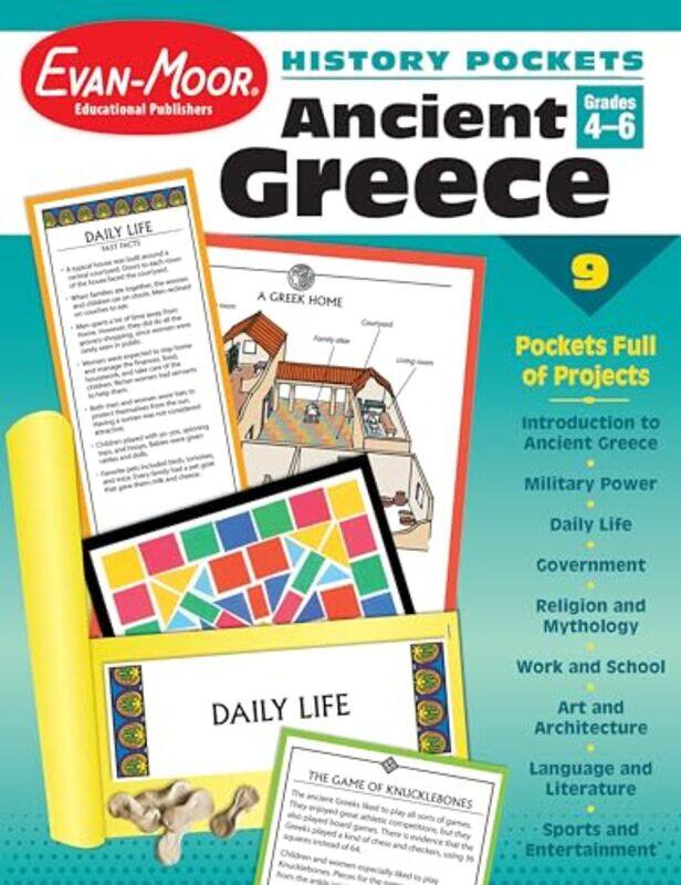 

History Pockets Ancient Greece Grade 4 6 Teacher Resource By Evan-Moor Educational Publishers Paperback