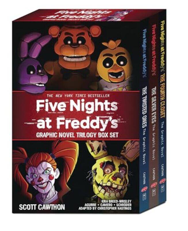 

Five Nights at Freddys Graphic Novel Trilogy Box Set by Scott CawthonElley CooperAndrea WaggenerKelly ParraCarly Anne West-Paperback