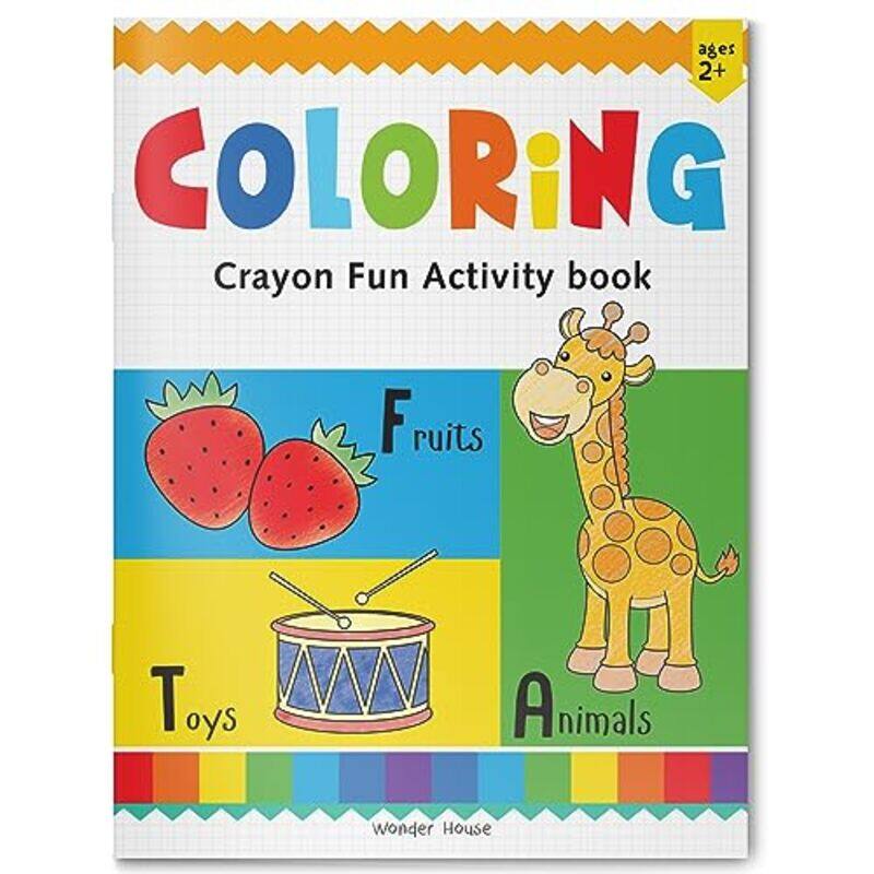 

Preschool Activity Book Coloring Crayon Fun Activity Book For Kids by Wonder House Books Paperback