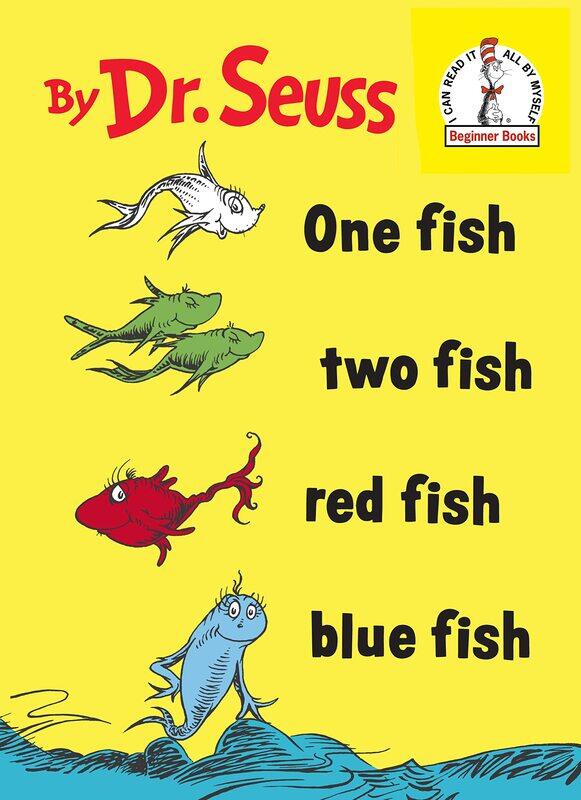 

One Fish, Two Fish, Red Fish, Blue Fish, Hardcover Book, By: Dr. Seuss