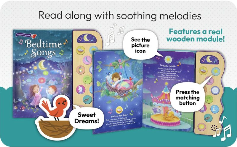 Bedtime Songs, Hardcover Book, By: Rose Nestling