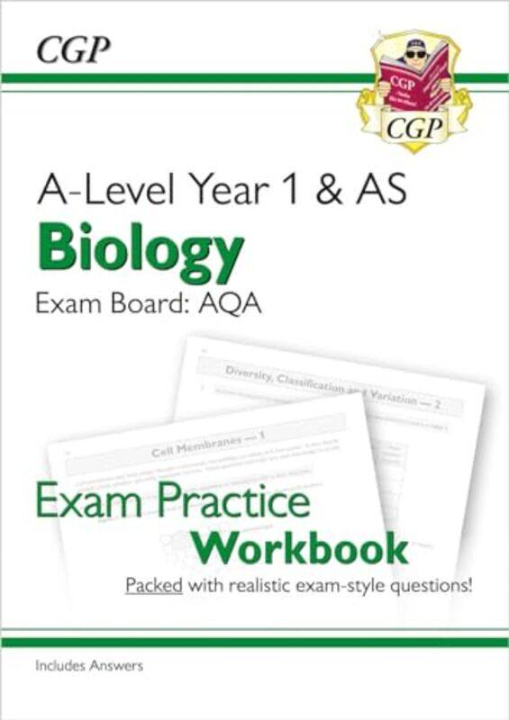 ALevel Biology AQA Year 1 and AS Exam Practice Workbook includes Answers by CGP BooksCGP Books-Paperback