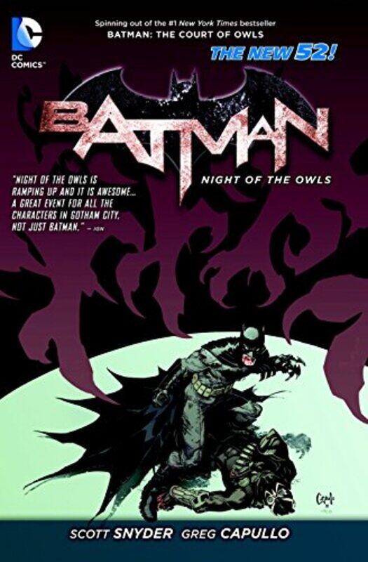 

Batman Night Of The Owls The New 52 By Snyder, Scott Paperback