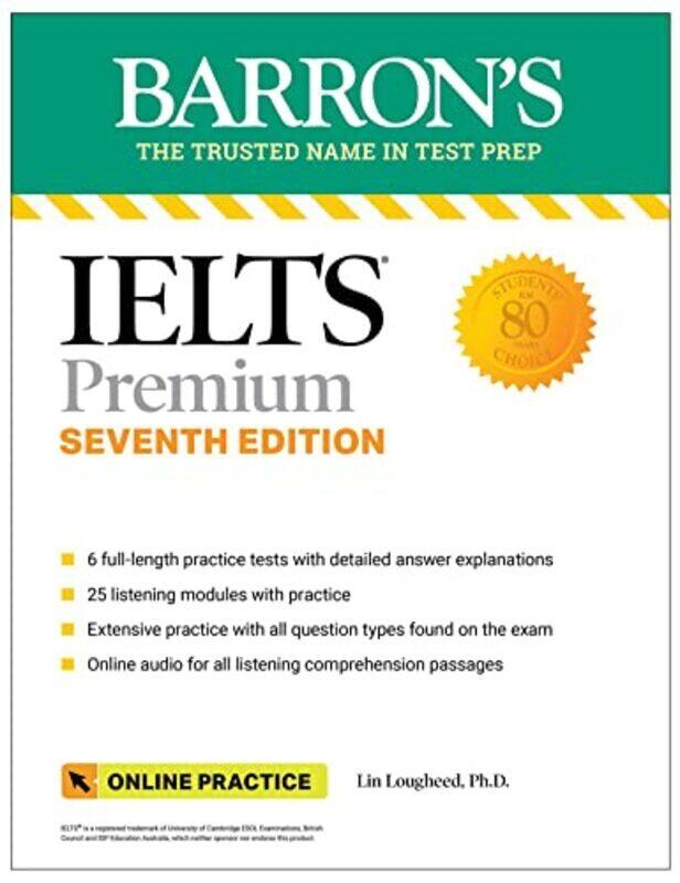 

Ielts Premium 6 Practice Tests Comprehensive Review Online Audio Seventh Edition By Lin Lougheed Paperback