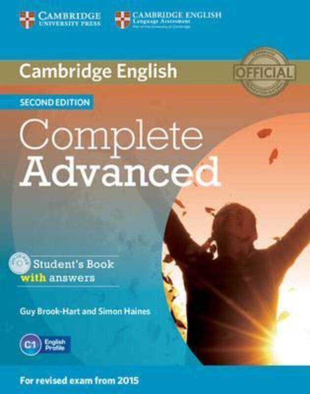 

Complete Advanced Student's Book with Answers with CD-ROM.paperback,By :Brook-Hart, Guy - Haines, Simon
