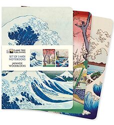 Japanese Woodblocks Midi Notebook Collection,Paperback by Flame Tree Studio