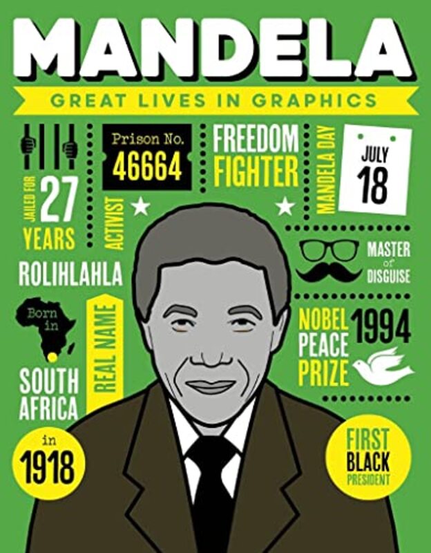 Great Lives In Graphics Mandela By Graphics, Great Lives In Hardcover