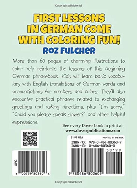 Color & Learn Easy German Phrases For Kids, Paperback Book, By: Roz Fulcher