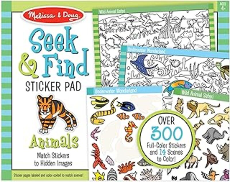 Seek & Find Sticker Pad Animal -Paperback
